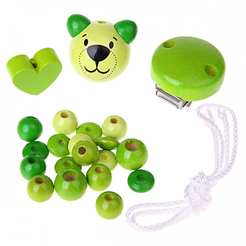 Craft kit pacifier chain green IV