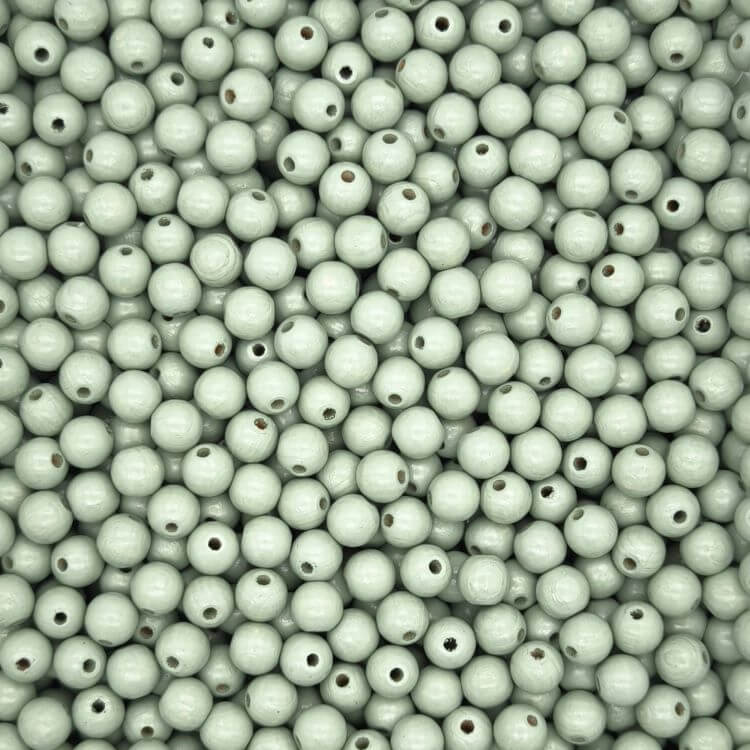 Pastel colored wooden beads 10mm - 50 pieces pistachio 51 in stock 