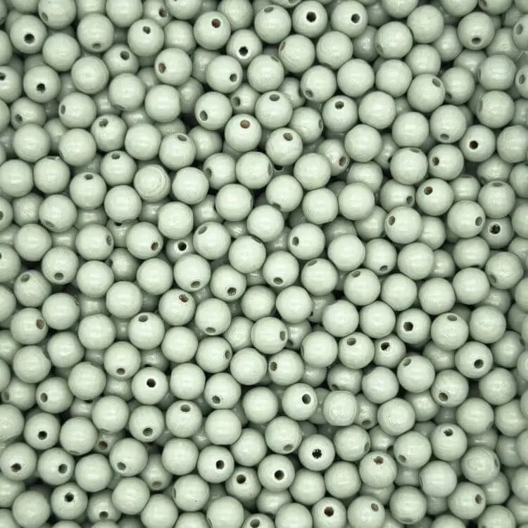 Pastellfarben Holzperlen 10mm • 50 Stück pistazie 109 auf Lager