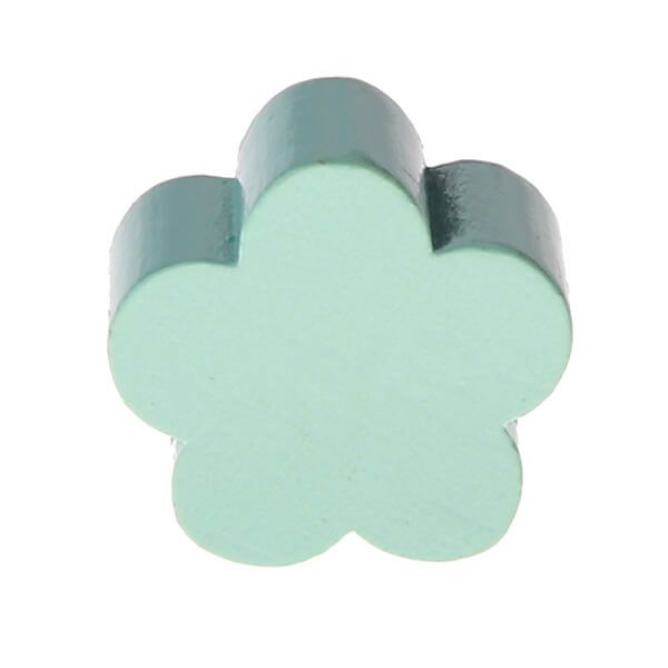Motivperle/Holzperle Blume mint 617 auf Lager