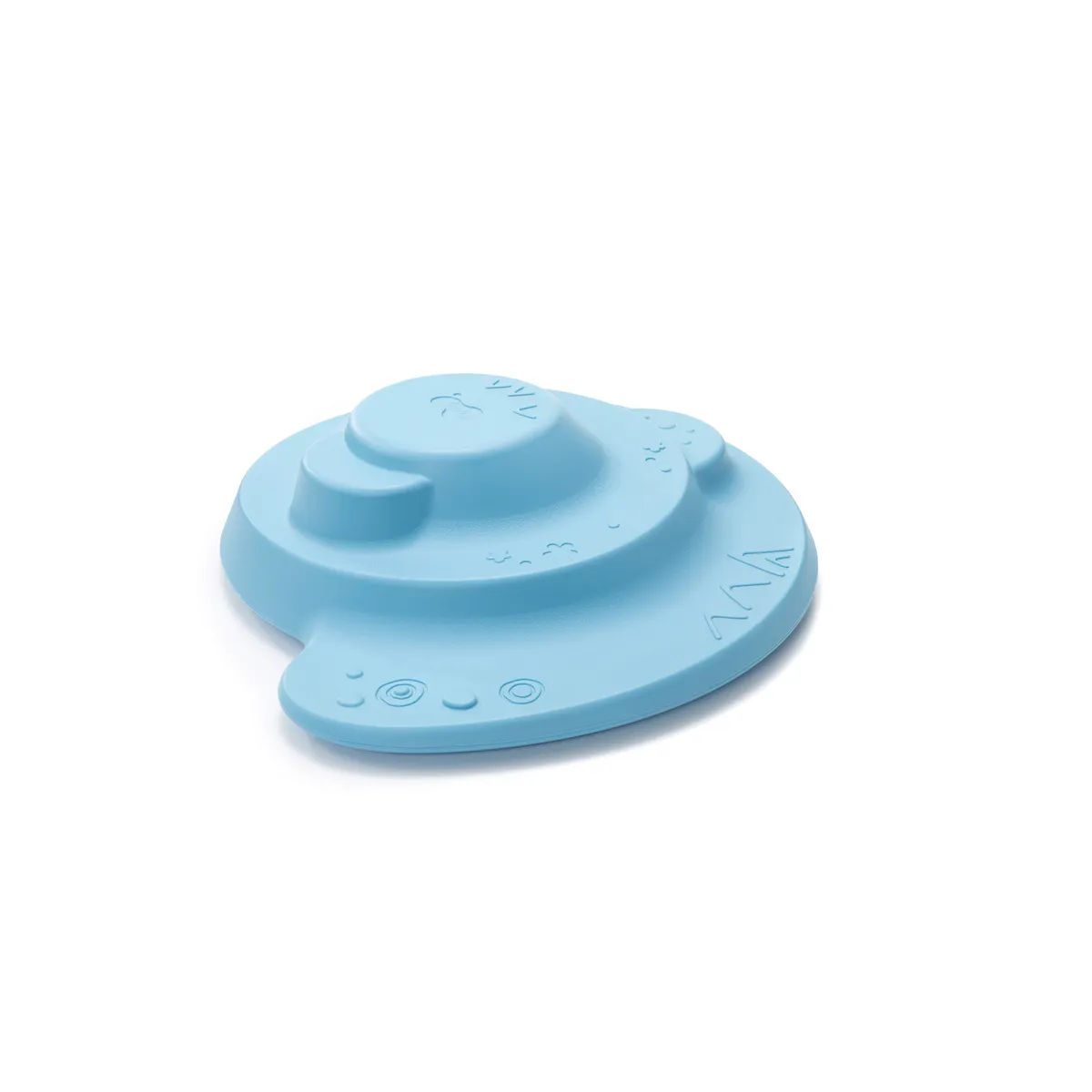 baby, trinkbecher, platte, schale, blau, Spielzeug, Tierform, Silicone?, Blau, Hebeplatte