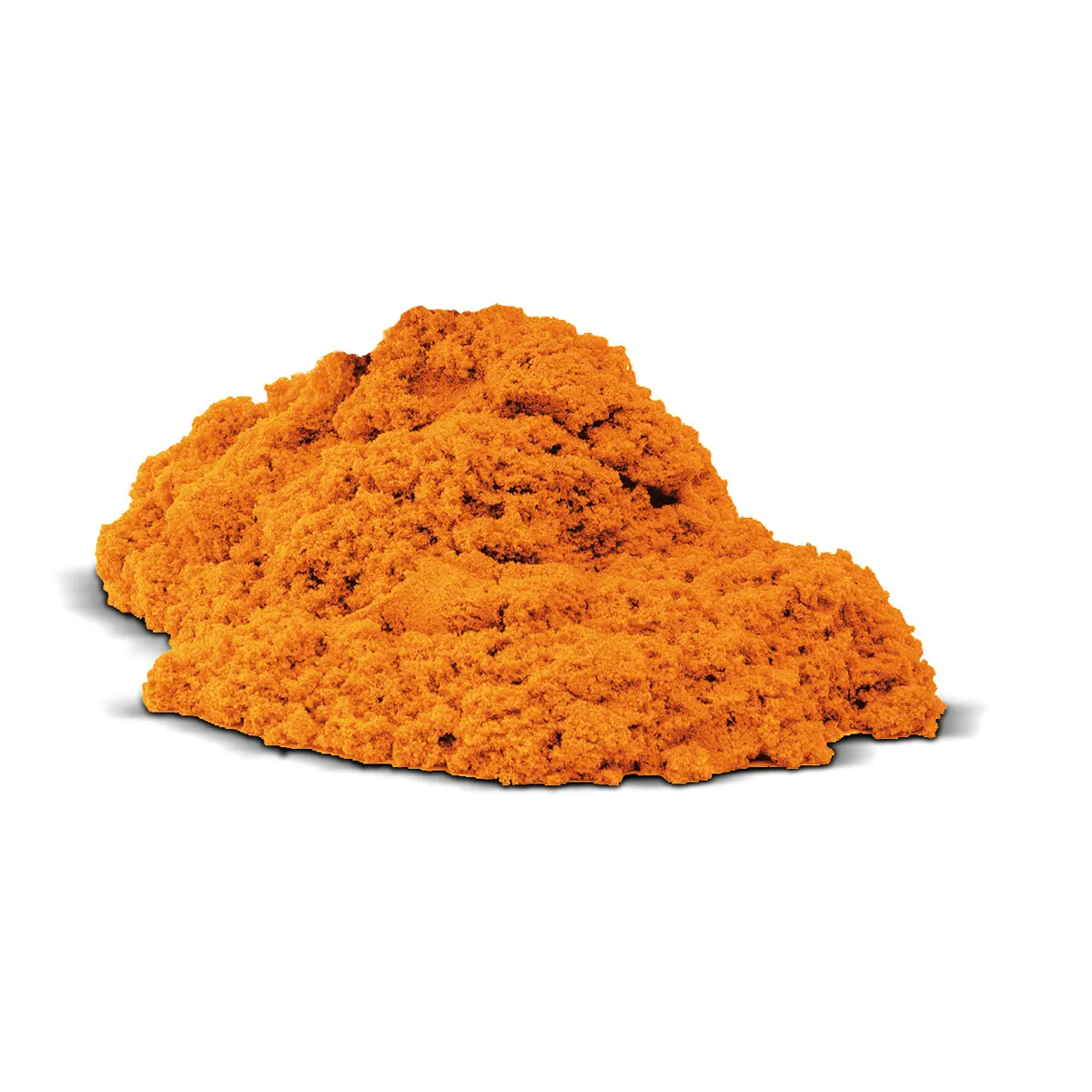 Kichererbsenmehl, Orangene Pulver, Farbige Paste, Mehlart, Gewürzpaste, Kunstsand, Ton-orange, Sandkegel, Feine Körnung, Baustoff