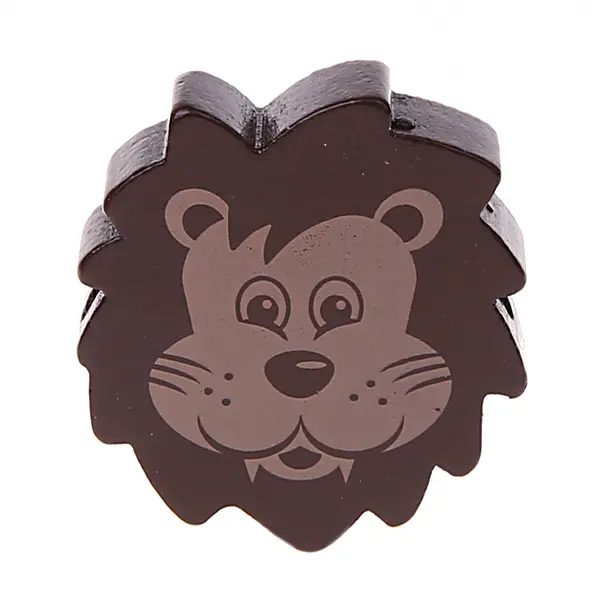 Lion motif bead brown 862 in stock 