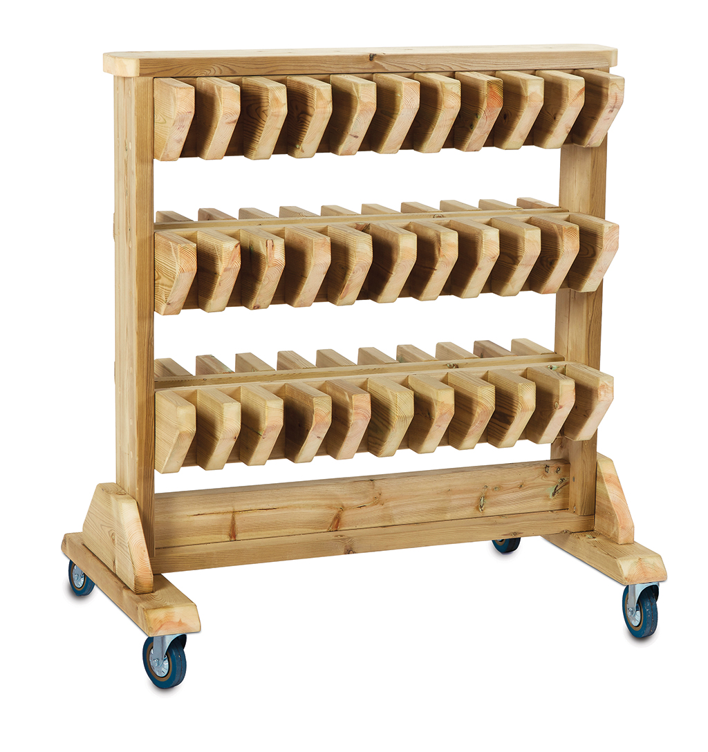 Holzregal, Weinzubehör, Korkenzieherständer, Rollwagen, Holzständer, Holzwagen, Hängeschichtensatz, Küche, Rollwagen, Werkstatt