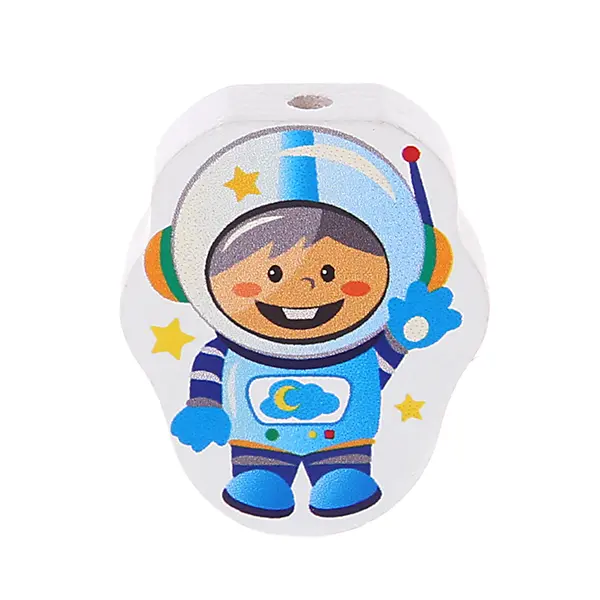 Astronaut motif bead baby blue 21 in stock 