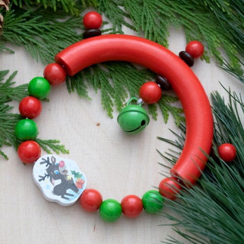 Weihnachtlicher Greifling mit Rentier Weihnachtlicher Greifling mit Rentier