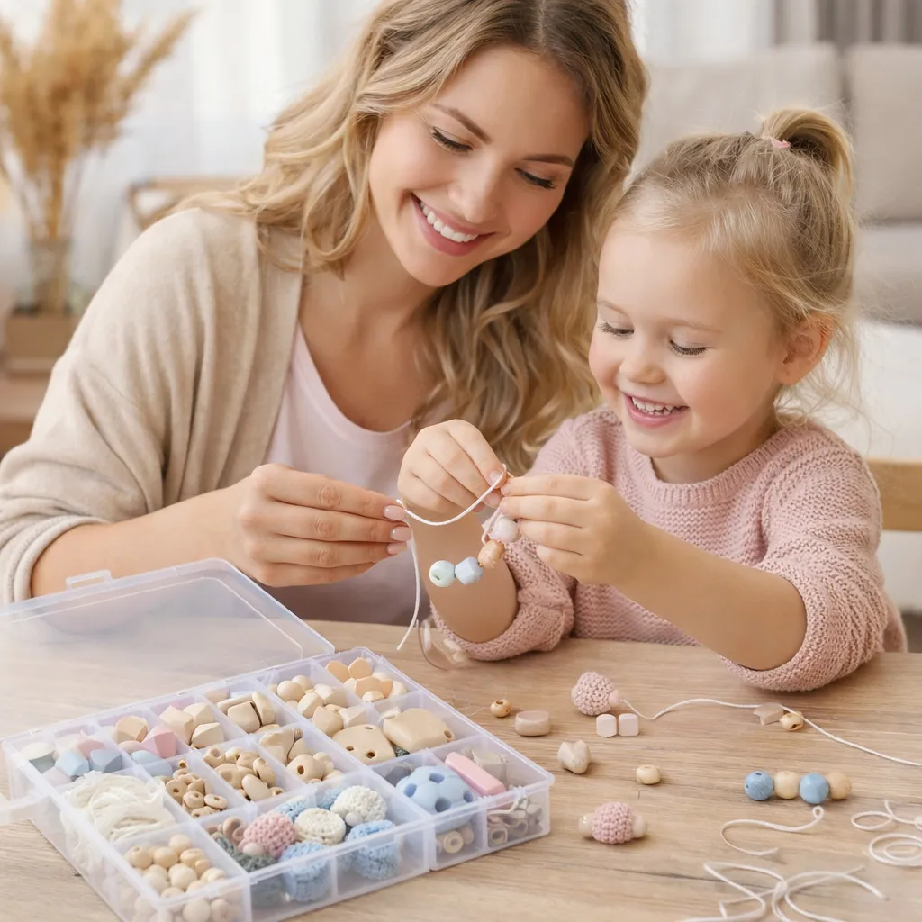 Pacifier chains starter set pastel