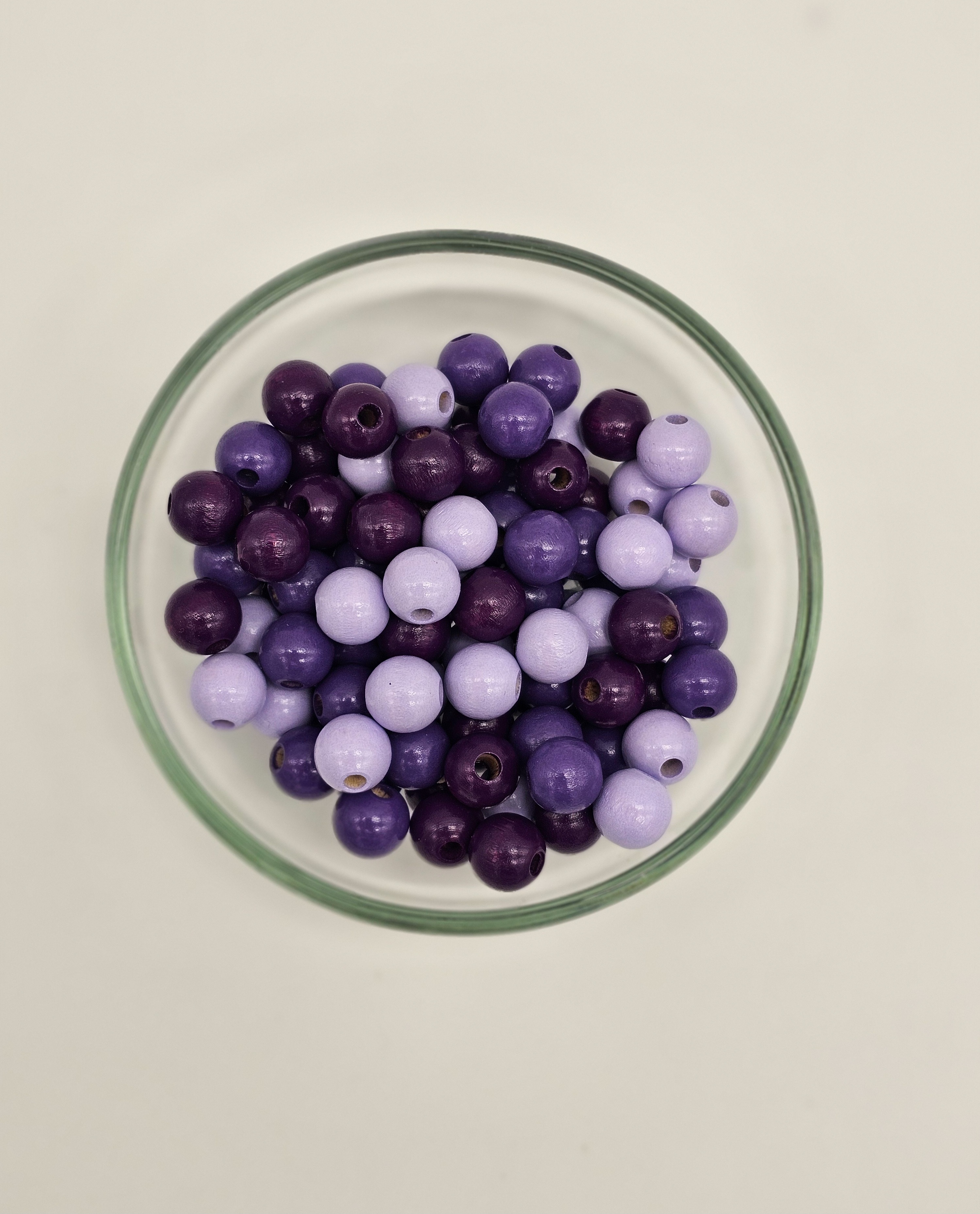 Wooden bead mix 10mm - 50 pieces Lila-Mix 25 in stock 