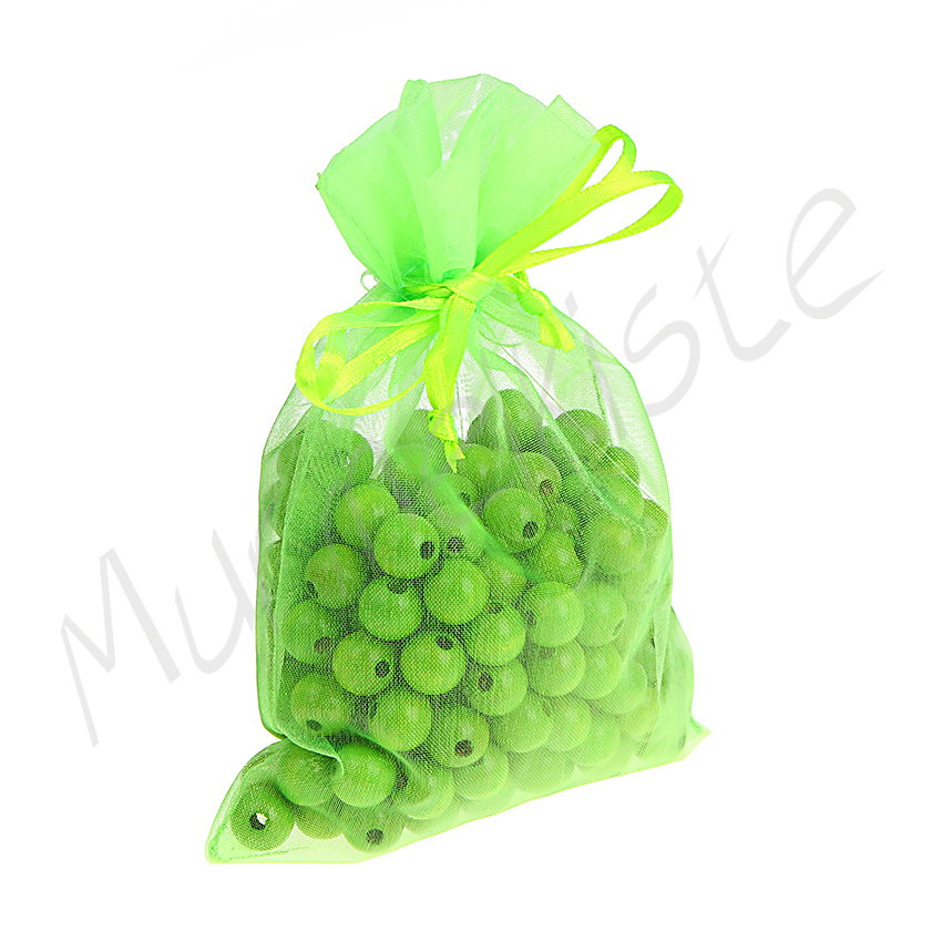 Organza bag green 14 in stock 