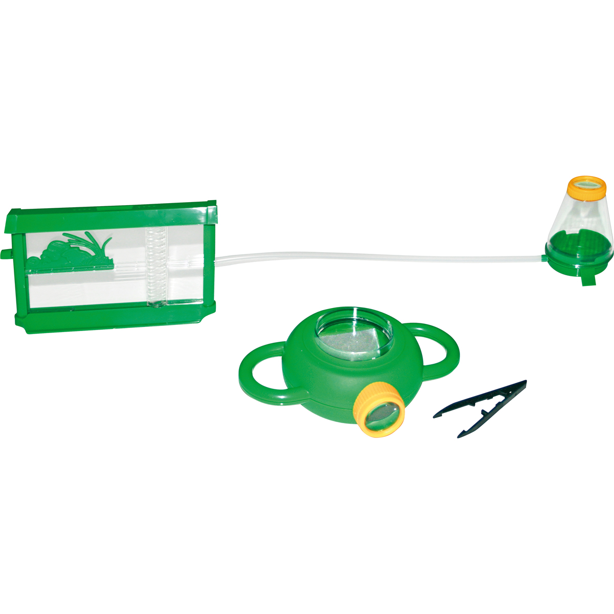 Insektenfangnetz, Grünes Plastikset, Kleines Beobachtungssystem, Grüne Ausrüstung, Netz- und Linse-Set