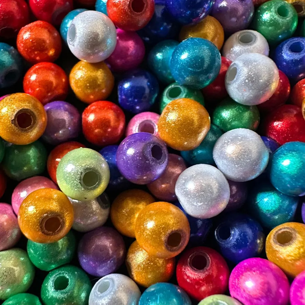 Magic Beads • 6mm • 100 Stück • 3D Perlen✓ reflektierend✓ Acrylperlen✓