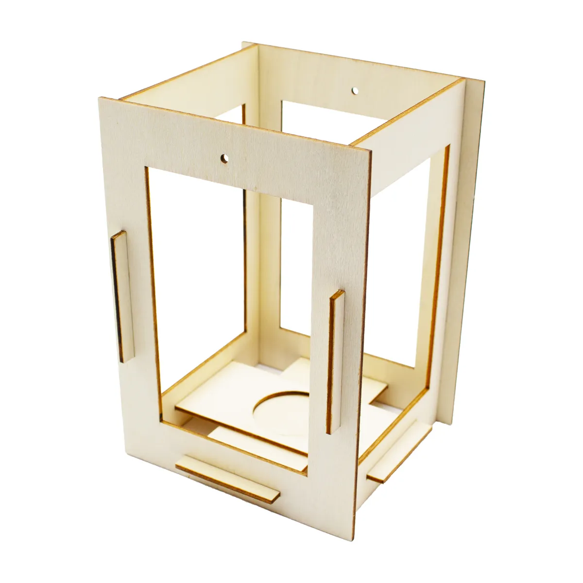 Holzmodell, Miniaturhaus, Rahmen, Konstruktion, Laserzuschnitt, Holzmodell, Verpackungskassette?, Miniaturrahmen?, Bausatz, Holzfigur