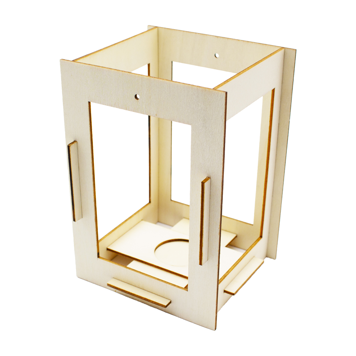 Holzmodell, Miniaturhaus, Rahmen, Konstruktion, Laserzuschnitt