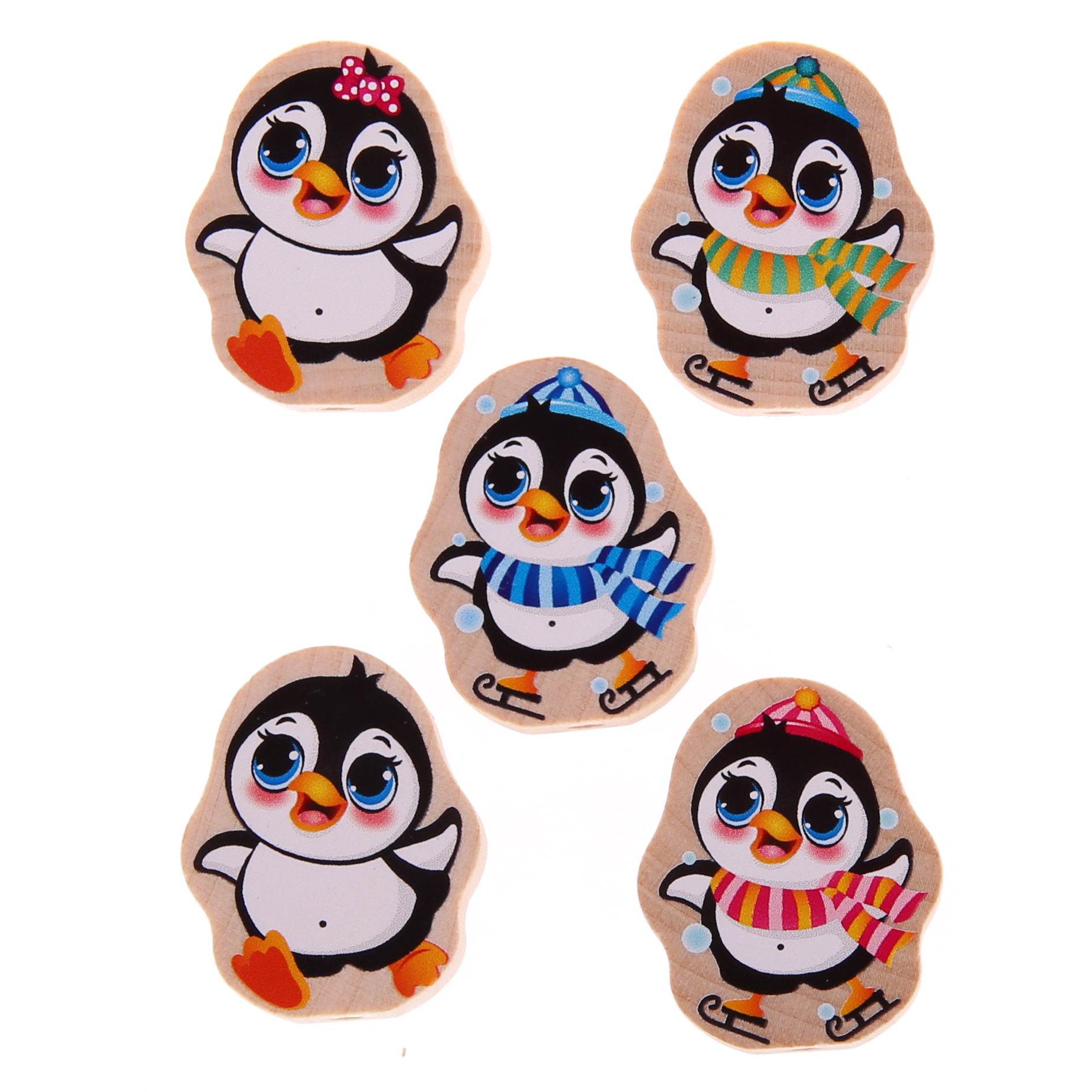 Motif bead penguin nature