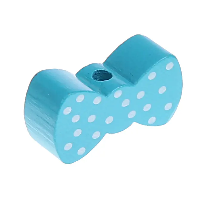 Bow motif bead light turquoise 563 in stock 