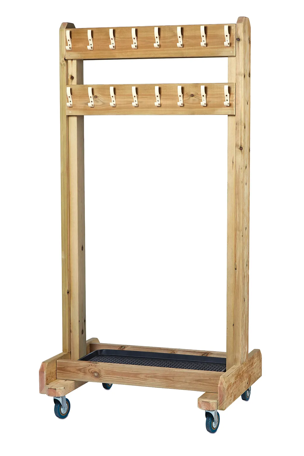 holz, holzgerüst, karren, rollen, hakenleisten, Holzschrank, Garderobenständer, Kleiderständer, Rollwagen, Hakenleisten