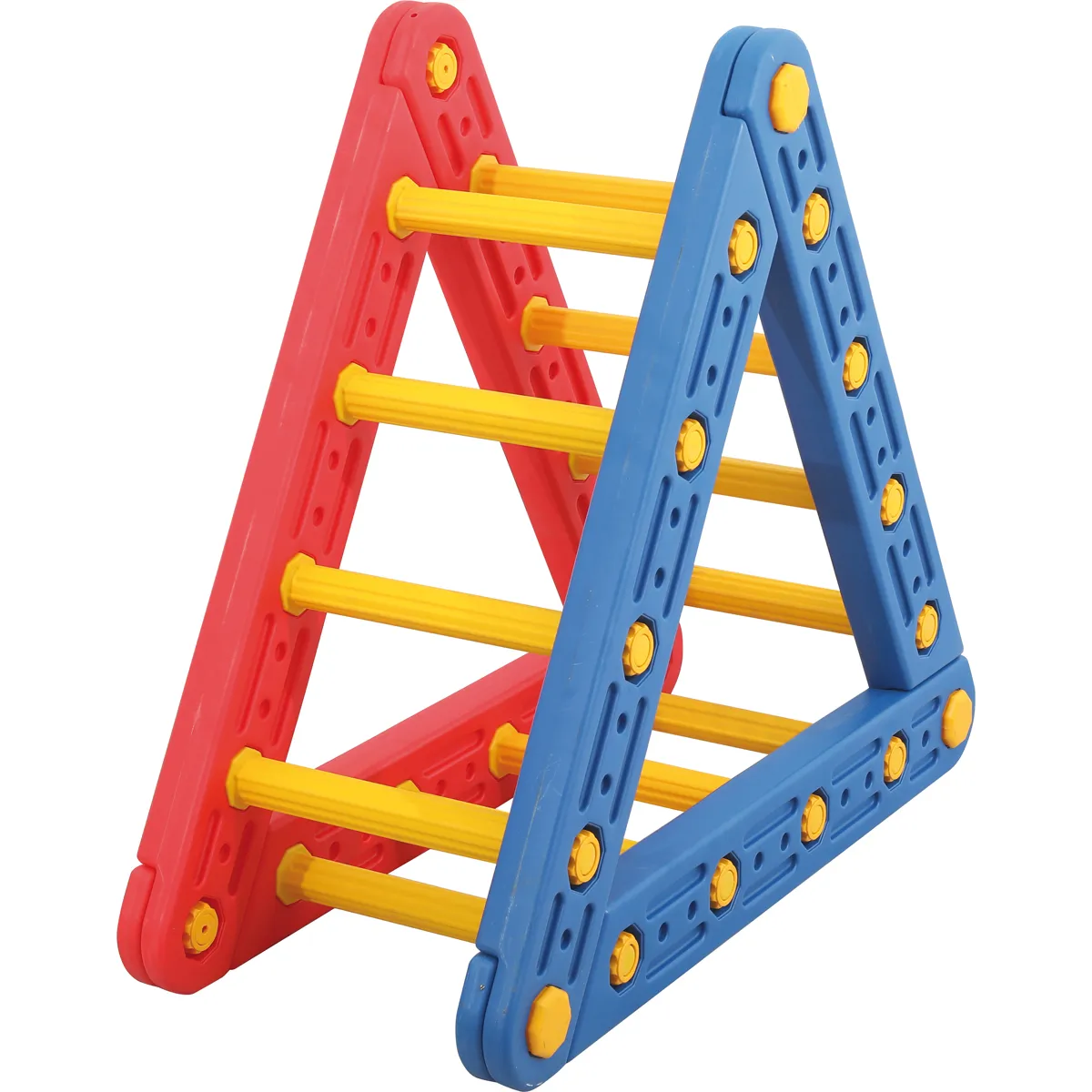 Konstruktionsspielzeug, Klettbausteine, Turm, Stäbe, Lernspielzeug, Klemmleiter, Spielzeugleiter, Kunststoffleiter, Lernleiter, Farbige Leiter