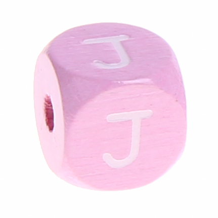 Holzbuchstaben Rosa 10 mm x 10 mm J 661 auf Lager