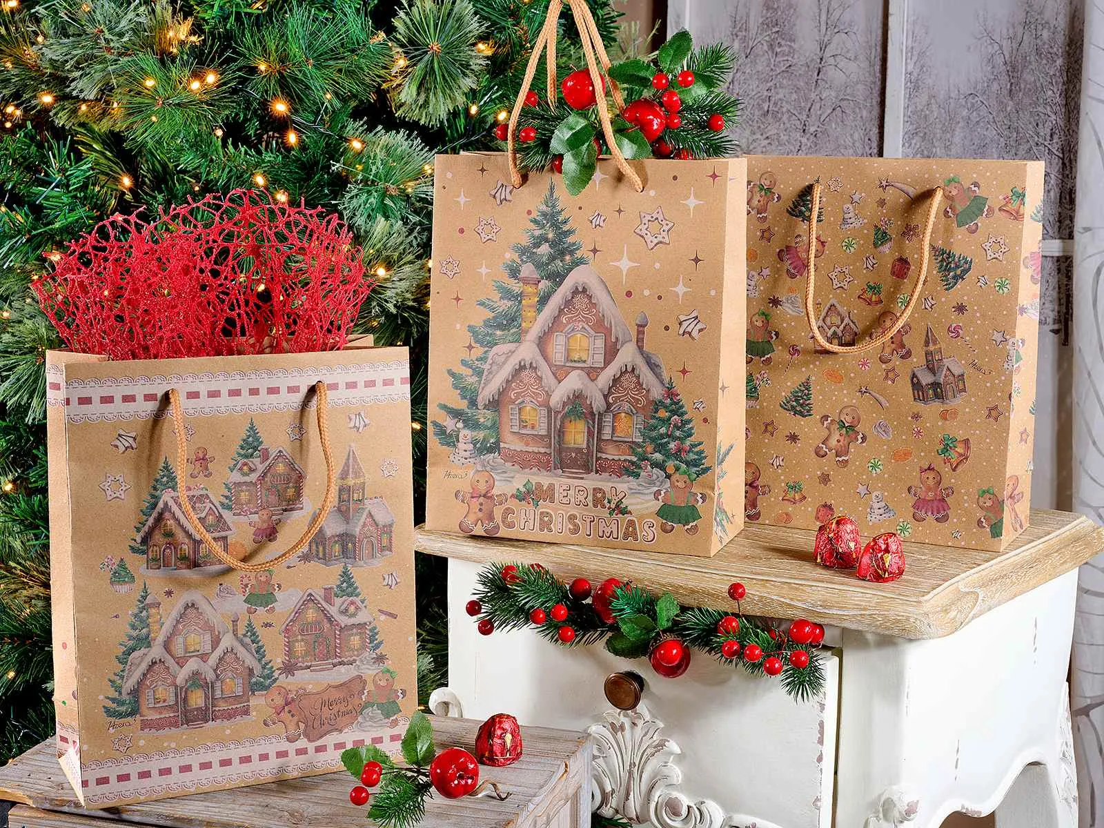 Geschenktüte Weihnachten (mittelgroß)