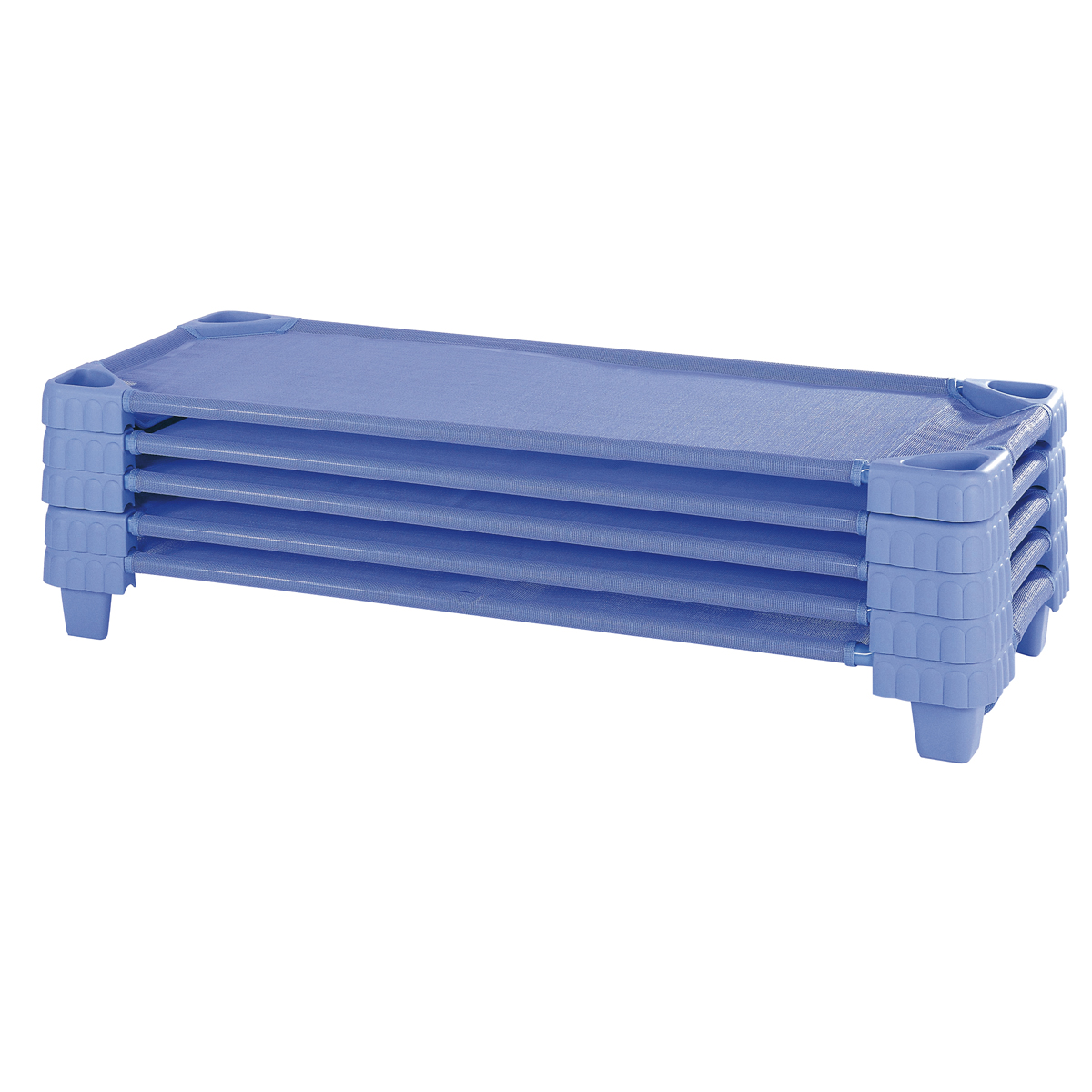 Step Stool, Folding, Blau, Plastik, Rutschfeste Oberfläche