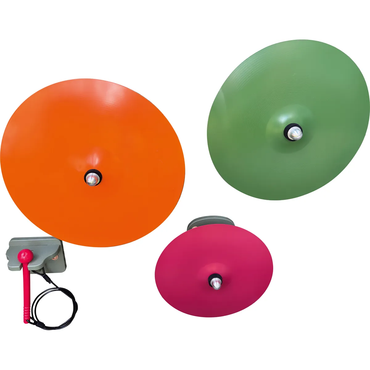 Fitness, Laufballeton, Hindernisball, Bewegungstrainer, Sportset, Hula-Hoop, Fitness-Hoop, Fitnesszubehör, bunte Scheiben, mit Griff