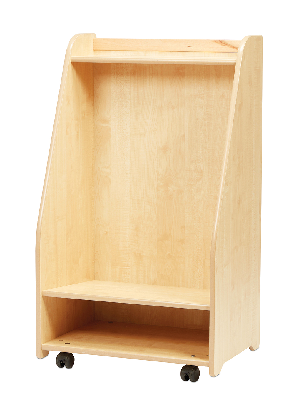 Holzwagen, Rollcontainer, Kompaktregal, Holzregal, Rollregal, Holzregal, Mobiler Regalwagen, Kiefernholz, Rollregal, auf Rollen