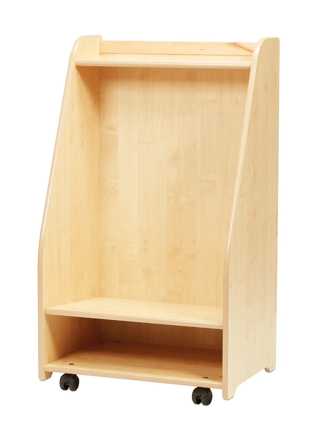 Holzwagen, Rollcontainer, Kompaktregal, Holzregal, Rollregal, Holzregal, Mobiler Regalwagen, Kiefernholz, Rollregal, auf Rollen