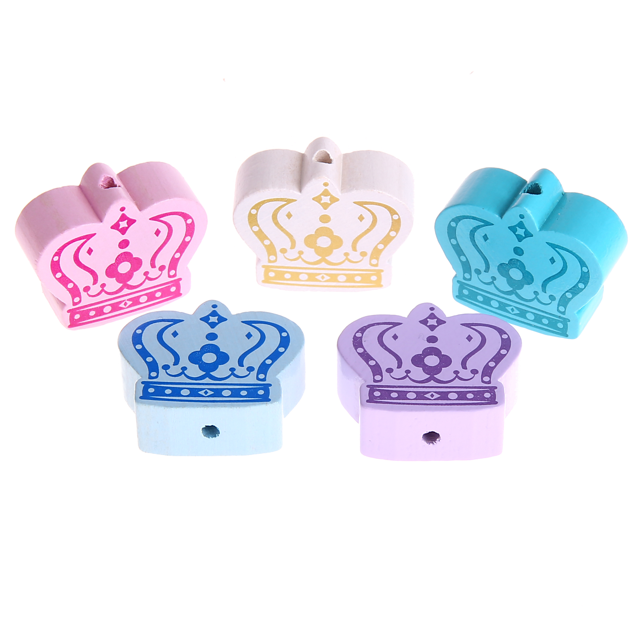 Royal crown motif bead