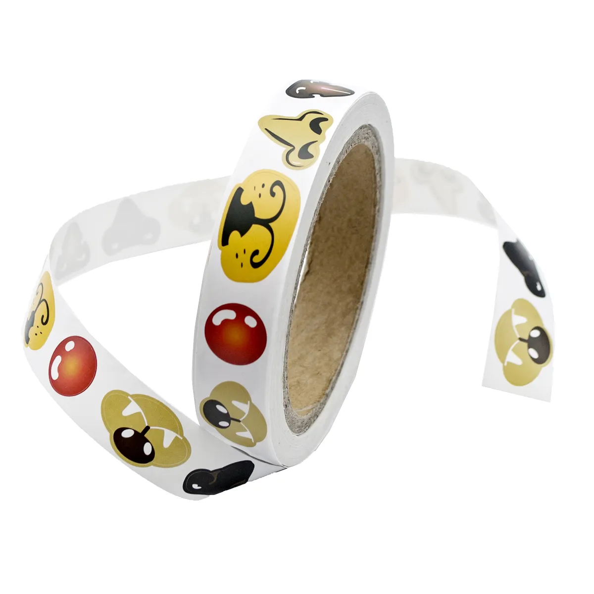 Waschband, Klebeband, Emoji-Muster, Gelb, Rund, washi tape, emoji tape, Dekoration Band, Smiley-Aufkleber, Klebeband