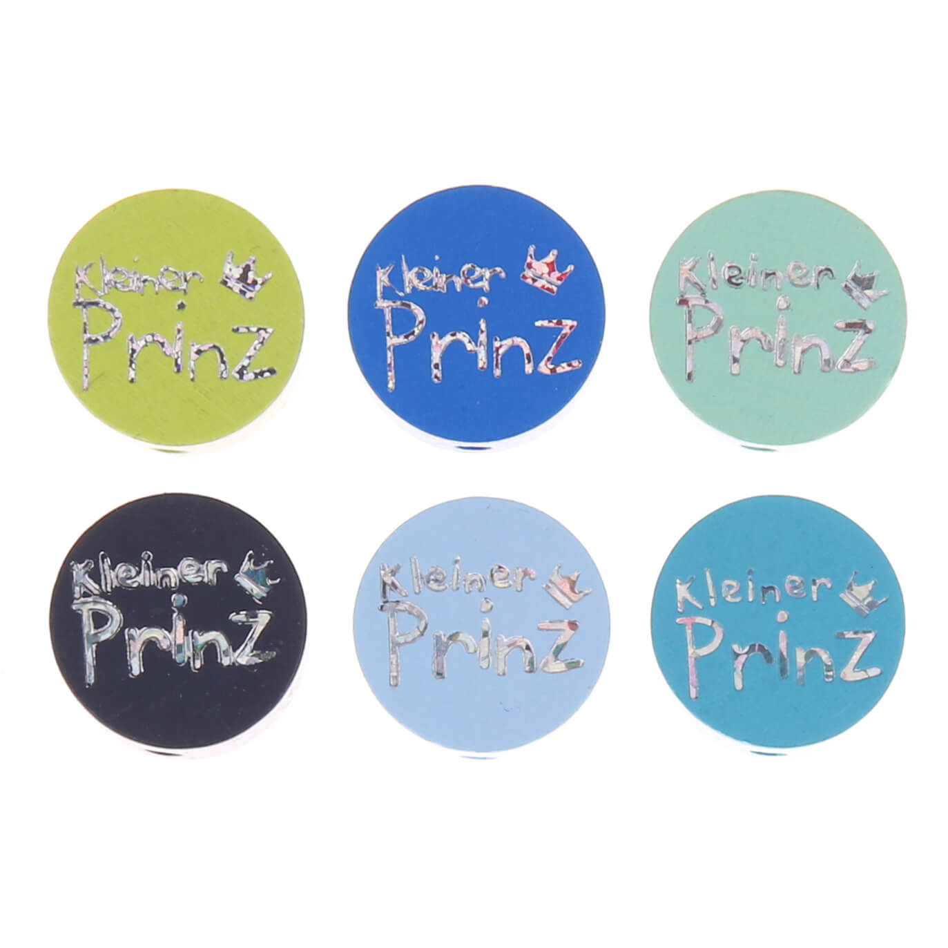 Motif bead disk little prince glitter