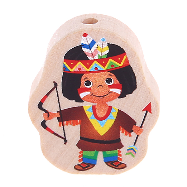 Motif bead natural Indian - Indian woman Indians colorful 39 in stock 