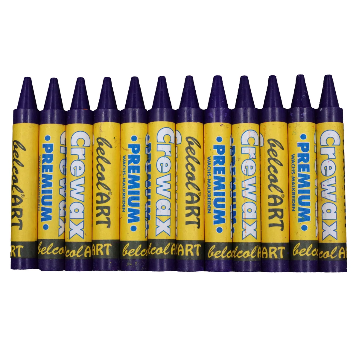 Kunststift, Crayon, Gelb, Vorderseite, Artistenbedarf, Klebestift, Wachsmarker, Gelb, Lila, CrazeART