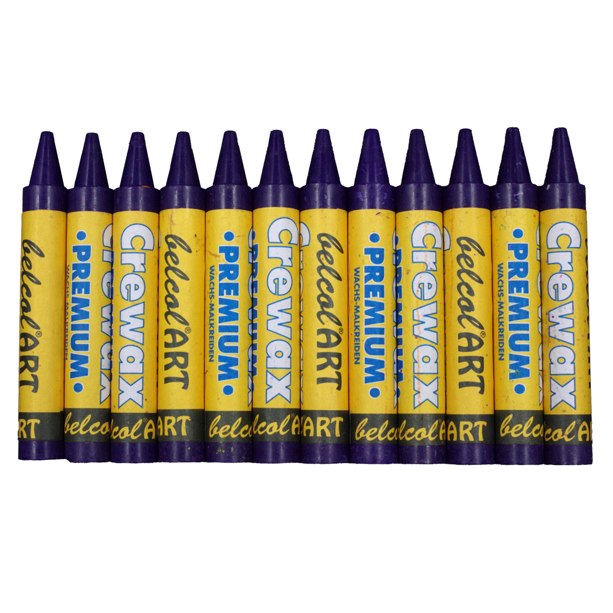 Kunststift, Crayon, Gelb, Vorderseite, Artistenbedarf, Klebestift, Wachsmarker, Gelb, Lila, CrazeART