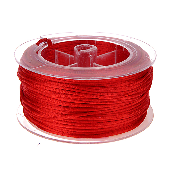 Satin ribbon Ø 1.5 mm - 50 meters red 10 in stock 