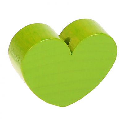 Motif bead shaped bead heart large yellow-green 2871 in stock 