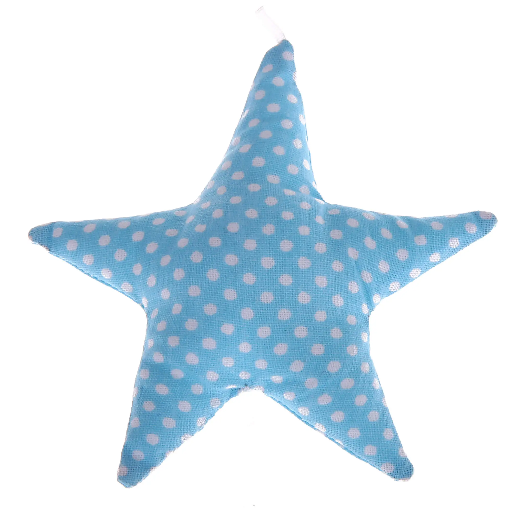 Fabric star dots light turquoise 4 in stock 