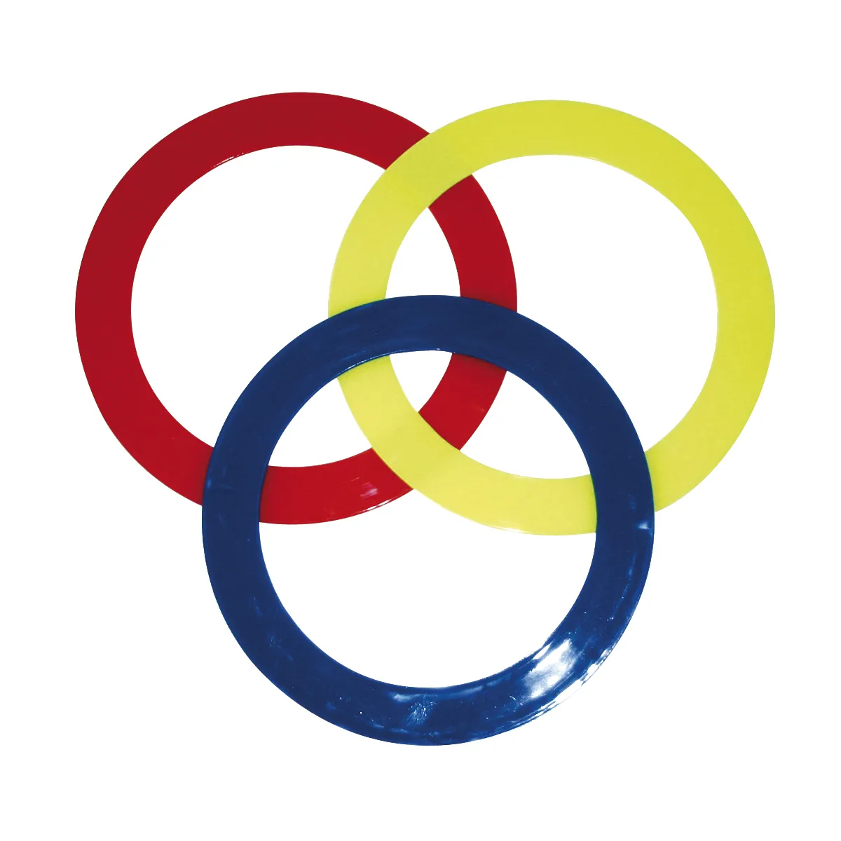 Ringe, Kunststoffring, Bunt, 3 Farben, Overlapping rings, ringen, bunte ringe, ineinandergreifende ringe, blauer ring, mehrfarbige ringe