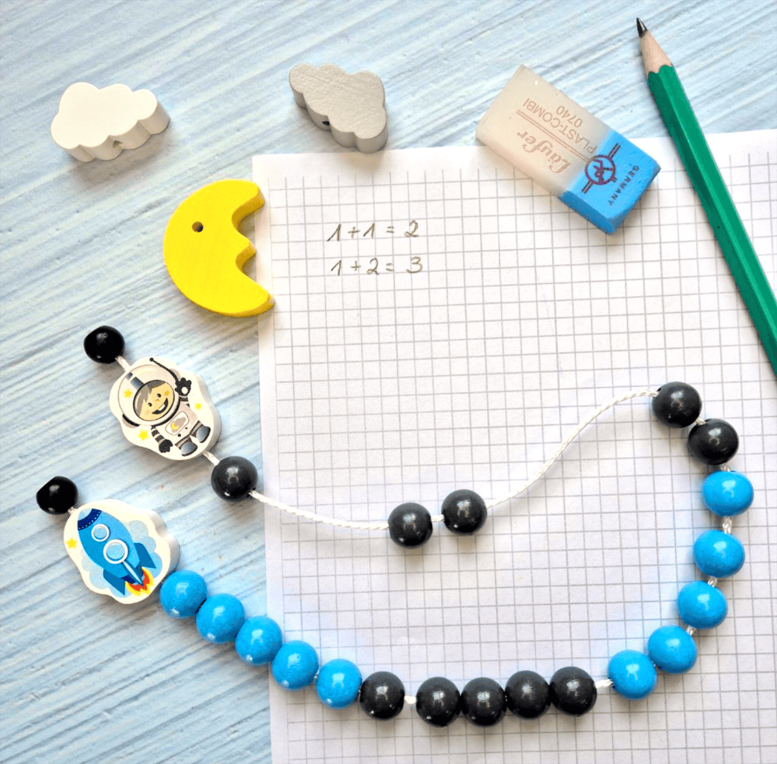 Bastelset Rechenkette "Astronaut"