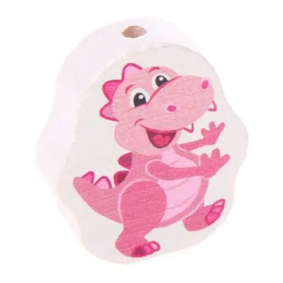 Dino motif bead pink 30 in stock 