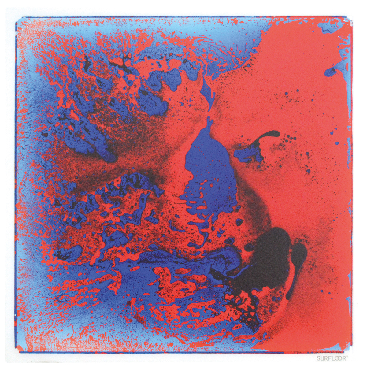 abstract, blaurot, Spritzer, Kunstwerk, Leinwand