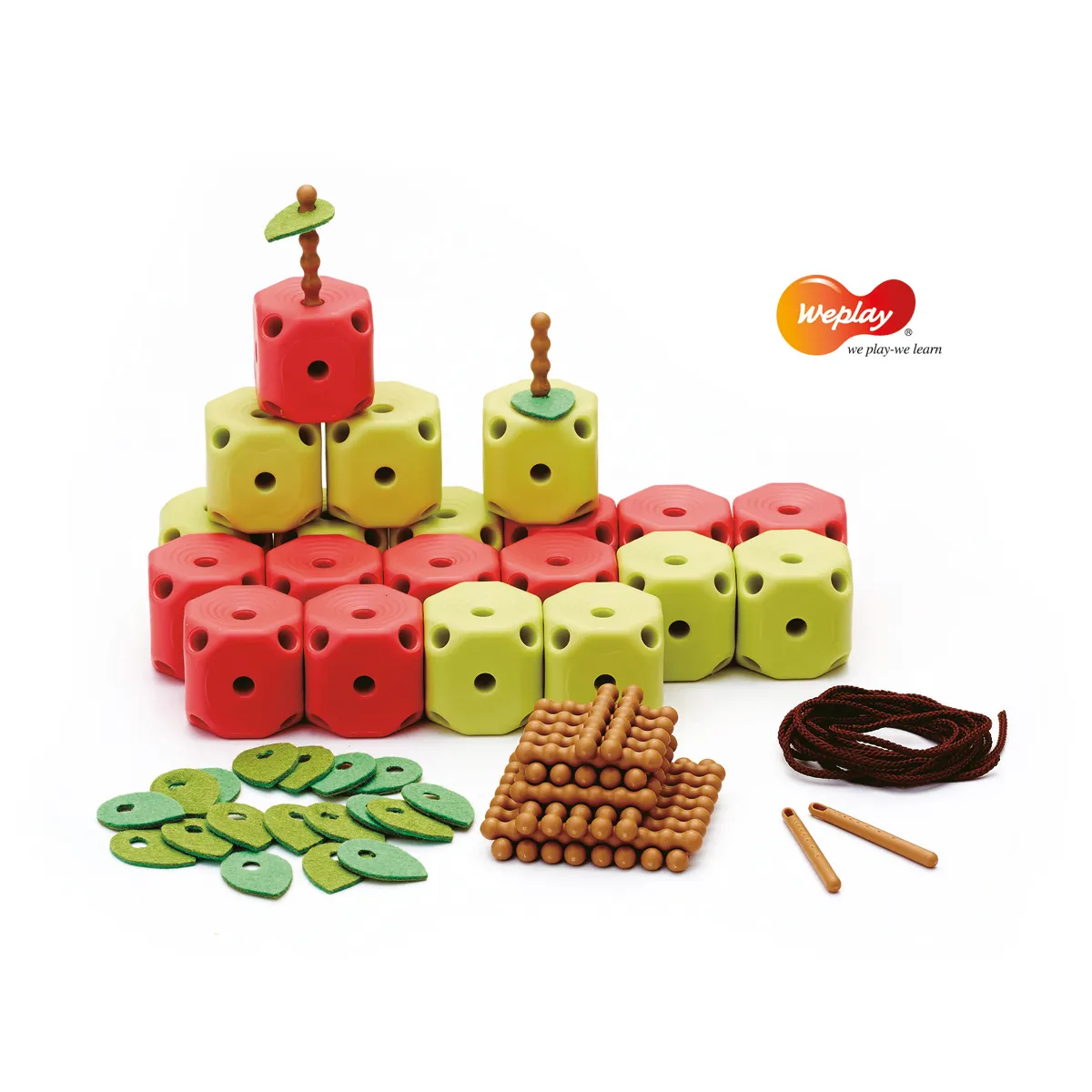 leisure-assembly, dice, gelbe würfel, rote würfel, brettspiel zubehör, würfel, bausteine, konstruktionsspiel, grün, rot