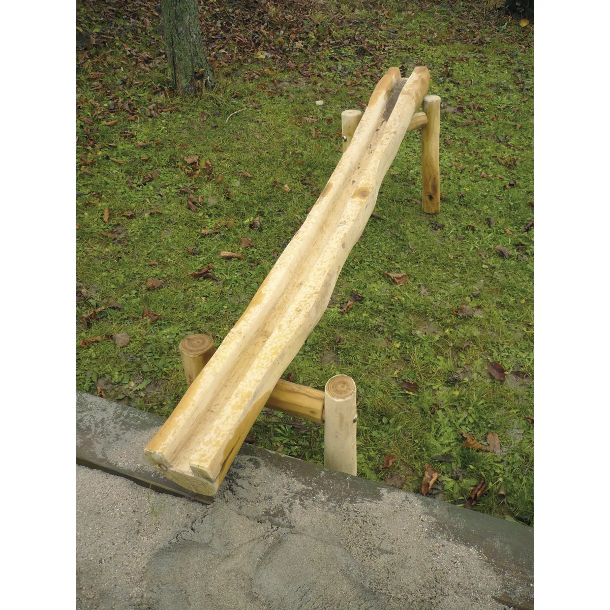 Holzbahn, Rutsche, Holzbahn Rampen, Holzrutsche, Spielgerät, Holz, Rutsche, Outdoor Spielplatz