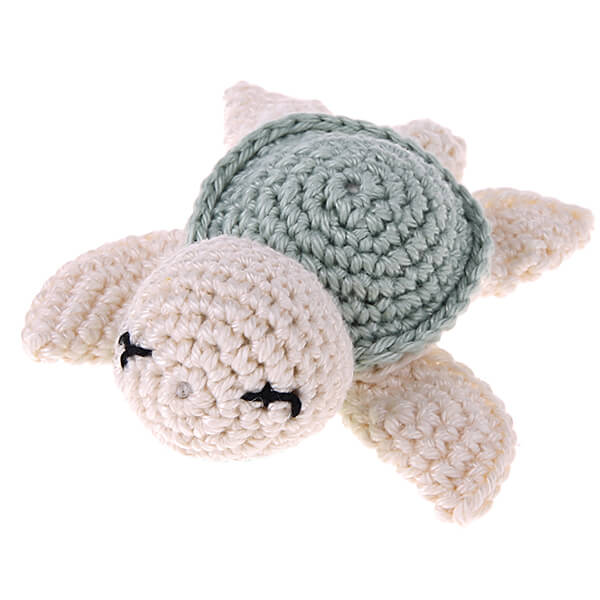 Crochet turtle green