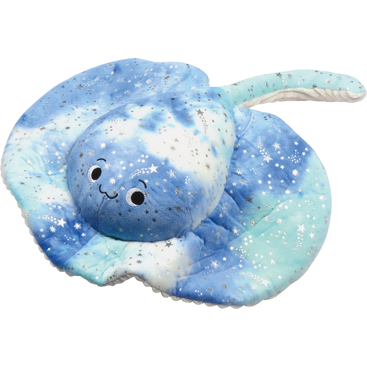 plush, teddy, manta, ray, blau gradient, Plüschfigur, Kuscheltier, Sternenmuster, Blaues Tier, Kleines Schmusekissen