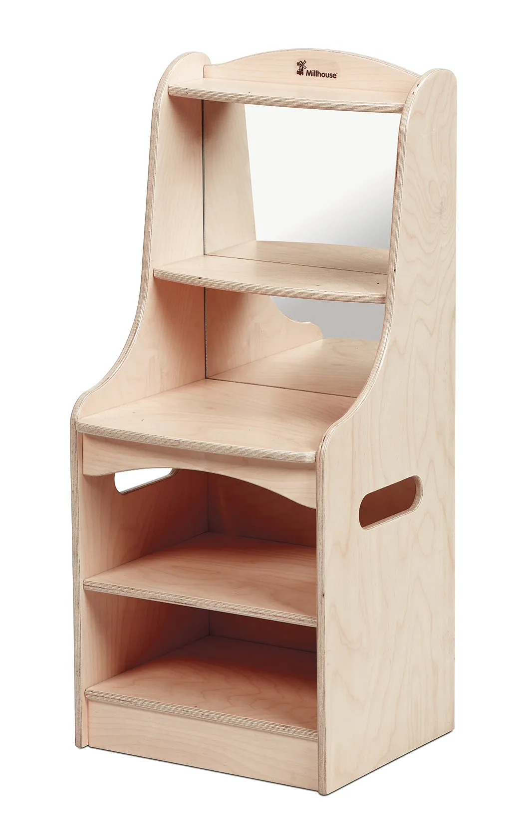 Holzregal, Kinderregal, Aufbewahrung, mehrstufig, Naturholz, Holz, Kinderregal, Küche, Waldholz, Aufbewahrung