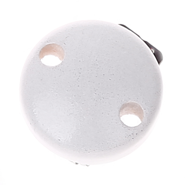 Pacifier clip mini / wooden clip Ø30mm white 5209 in stock 