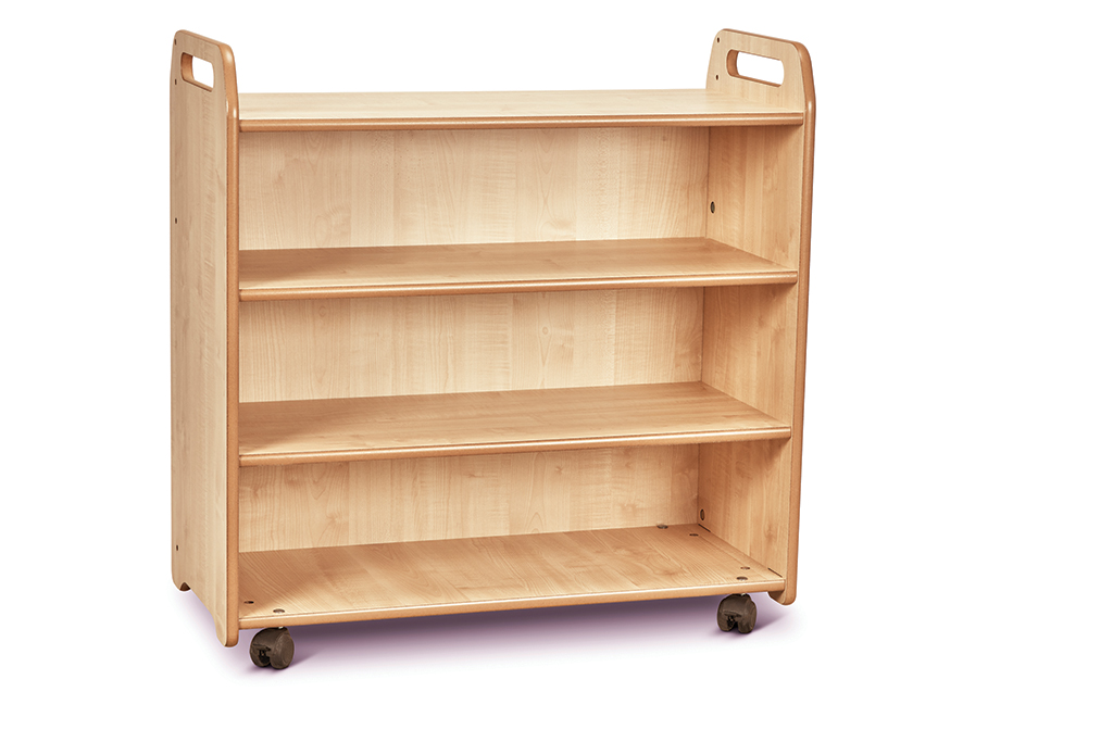 holzregal, rollregal, 4-etagiger, rollen, mobiles-regal, Holzregal, Küche, Rollregal, 4 Ebenen, Rollwagen