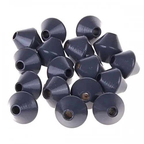 Spinning top beads 12mm - 25 pieces gray 94 in stock 