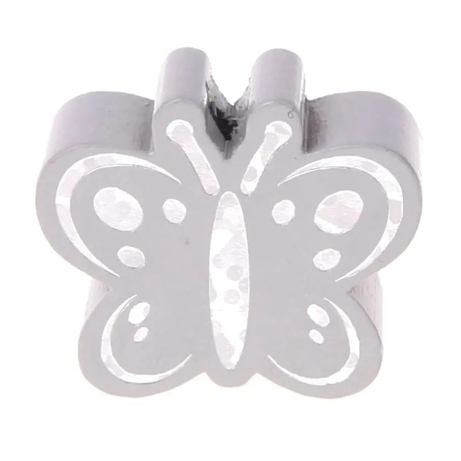 Motif bead butterfly glitter light gray 17 in stock 