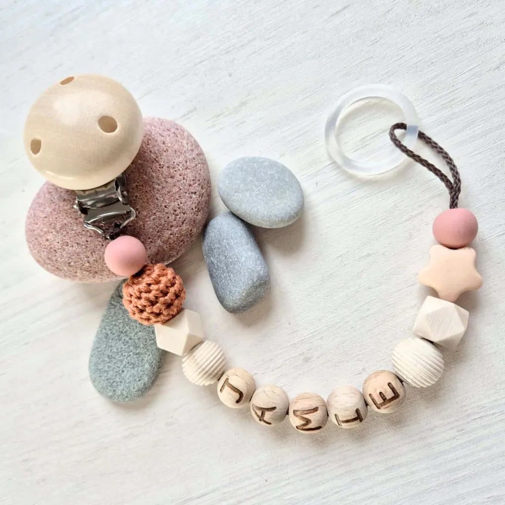 Personalisierte Schnullerkette "Boho Chic" • Bastelset